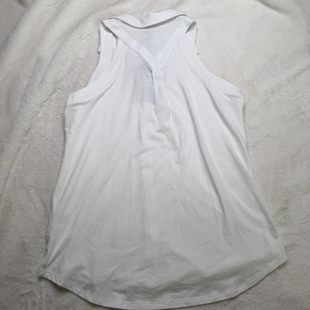 Anatomie Elise Sleeveless Button Down Travel Top White S NWT - Picture 6 of 9